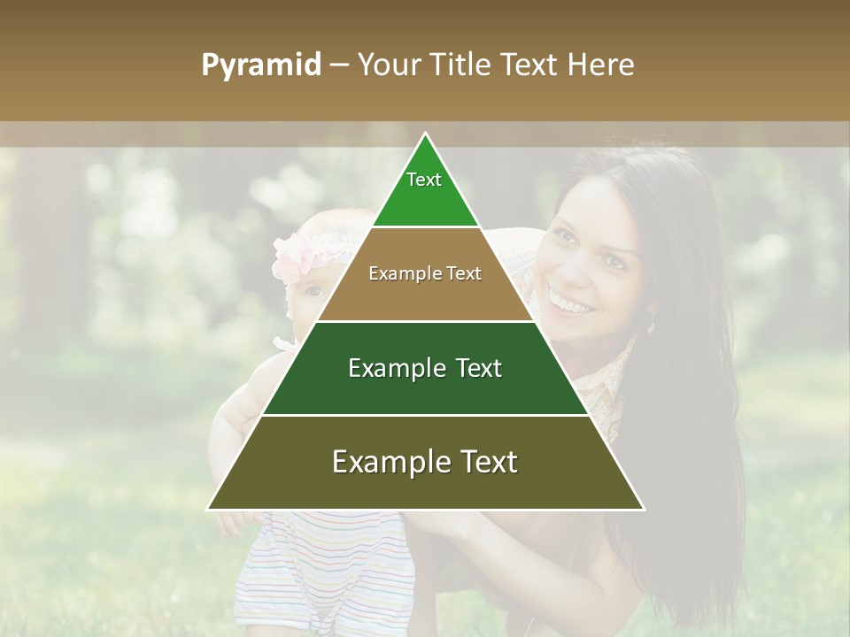 A Woman Holding A Baby In Her Arms PowerPoint Template