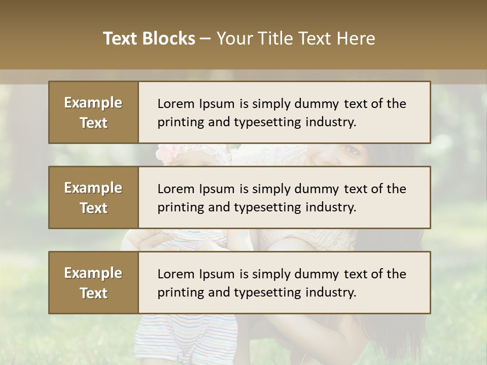 A Woman Holding A Baby In Her Arms PowerPoint Template