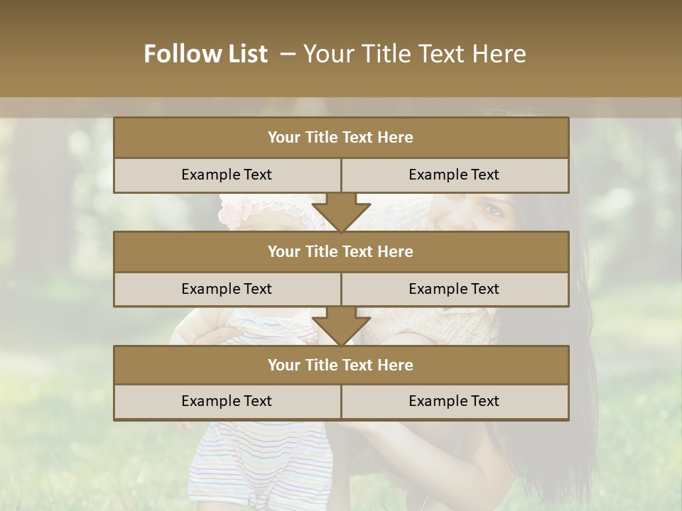 A Woman Holding A Baby In Her Arms PowerPoint Template