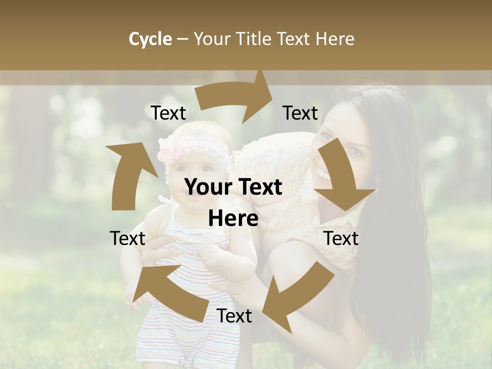 A Woman Holding A Baby In Her Arms PowerPoint Template