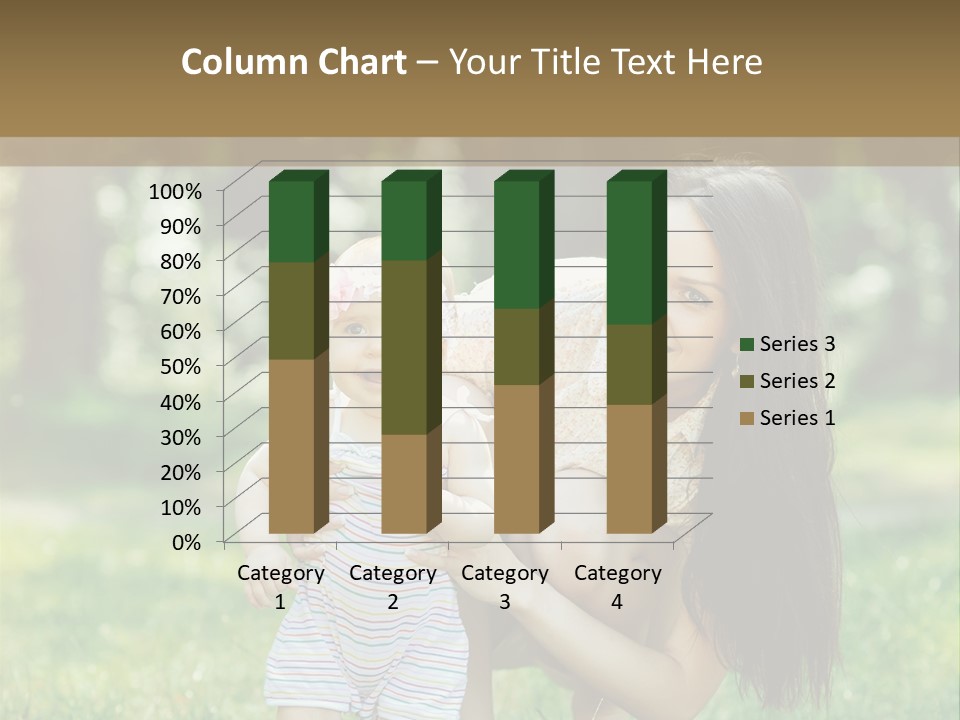 A Woman Holding A Baby In Her Arms PowerPoint Template