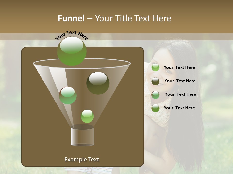 A Woman Holding A Baby In Her Arms PowerPoint Template