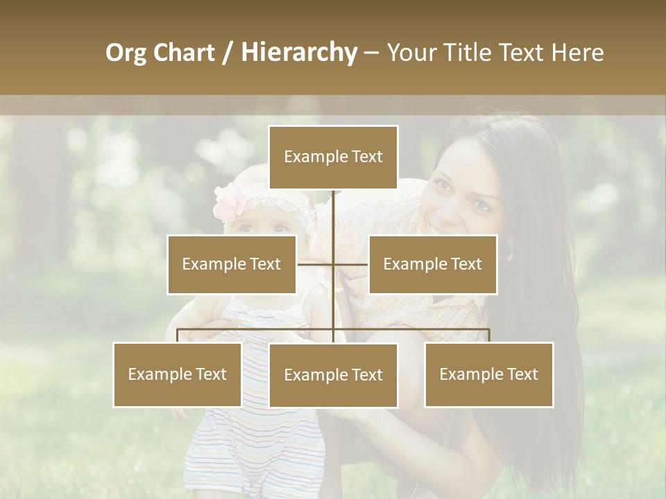 A Woman Holding A Baby In Her Arms PowerPoint Template