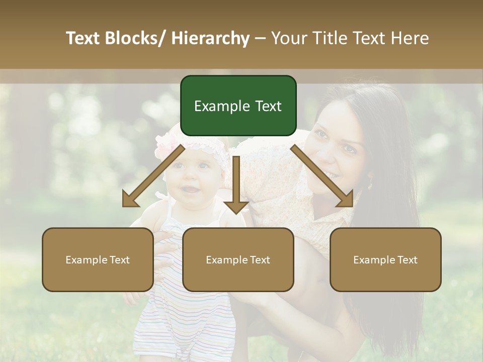 A Woman Holding A Baby In Her Arms PowerPoint Template