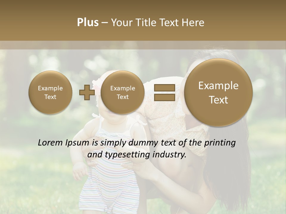 A Woman Holding A Baby In Her Arms PowerPoint Template