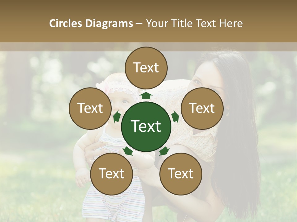 A Woman Holding A Baby In Her Arms PowerPoint Template