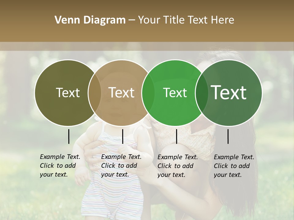 A Woman Holding A Baby In Her Arms PowerPoint Template