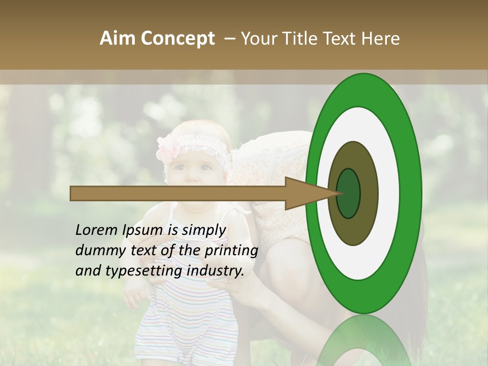 A Woman Holding A Baby In Her Arms PowerPoint Template