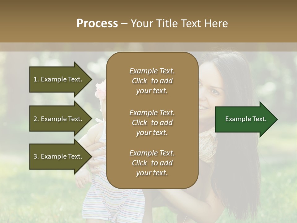 A Woman Holding A Baby In Her Arms PowerPoint Template