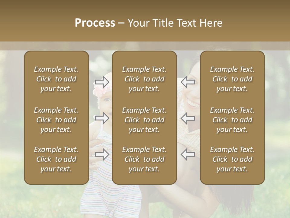 A Woman Holding A Baby In Her Arms PowerPoint Template