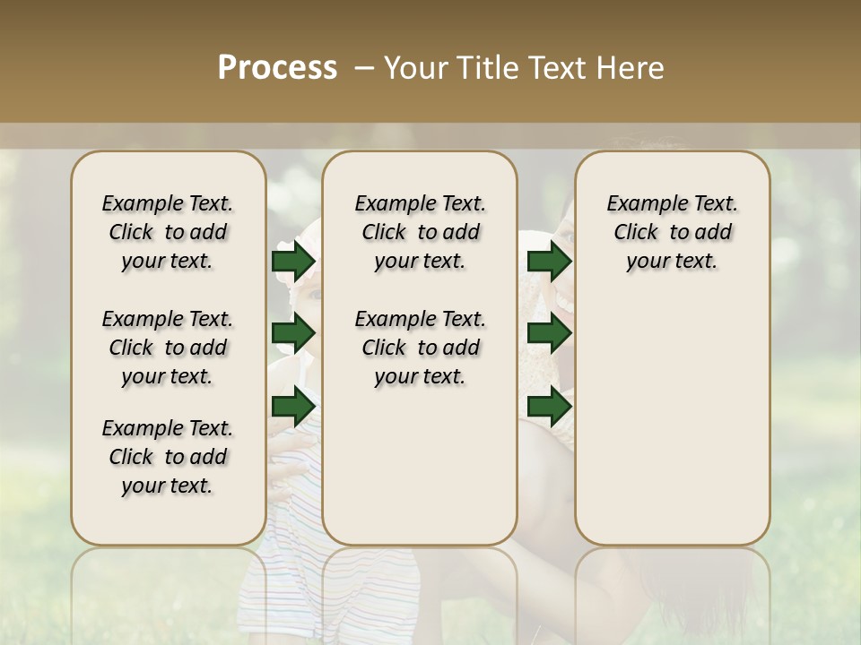 A Woman Holding A Baby In Her Arms PowerPoint Template