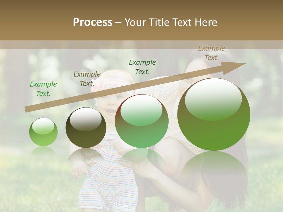 A Woman Holding A Baby In Her Arms PowerPoint Template