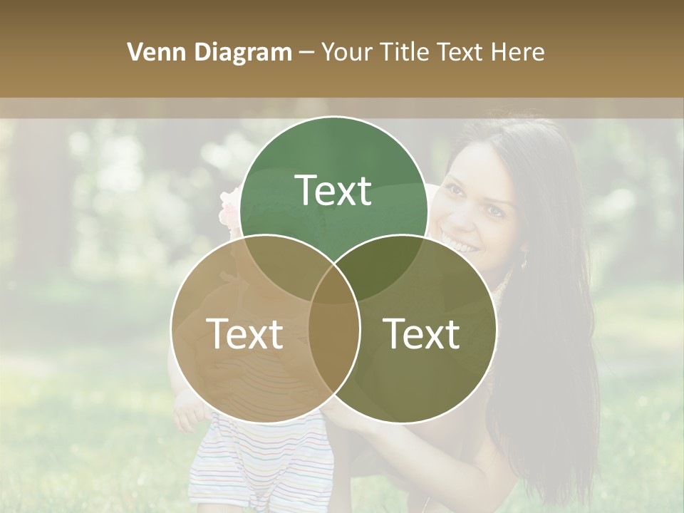 A Woman Holding A Baby In Her Arms PowerPoint Template