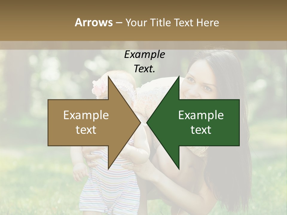 A Woman Holding A Baby In Her Arms PowerPoint Template