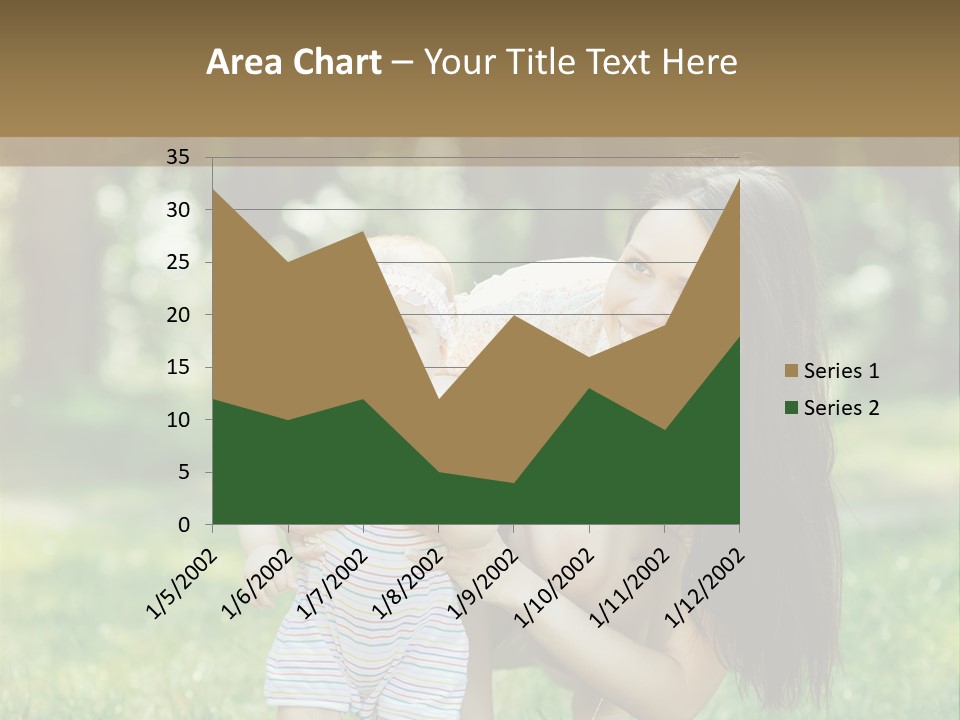 A Woman Holding A Baby In Her Arms PowerPoint Template