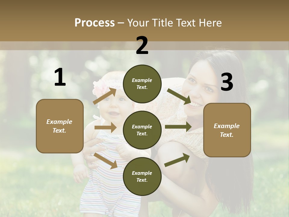 A Woman Holding A Baby In Her Arms PowerPoint Template