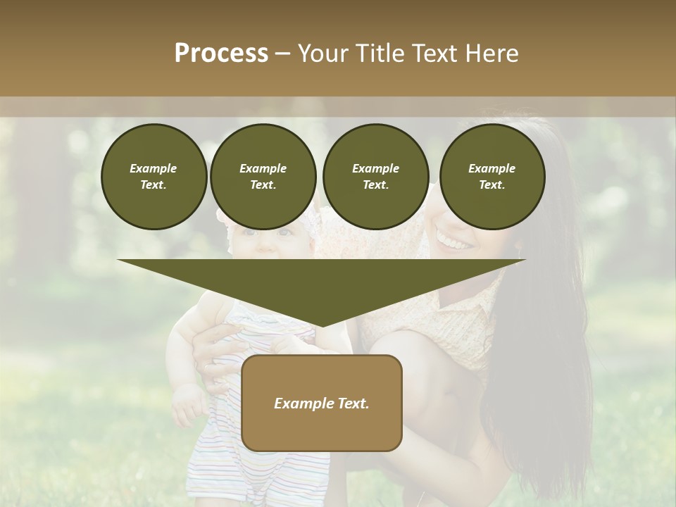 A Woman Holding A Baby In Her Arms PowerPoint Template