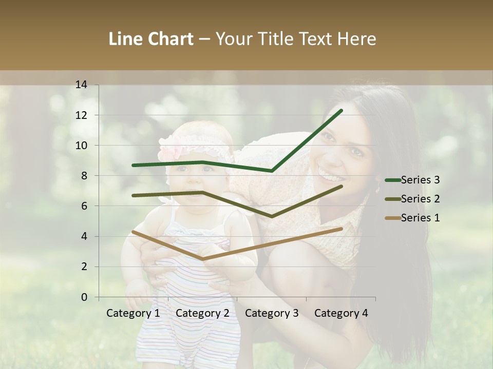 A Woman Holding A Baby In Her Arms PowerPoint Template