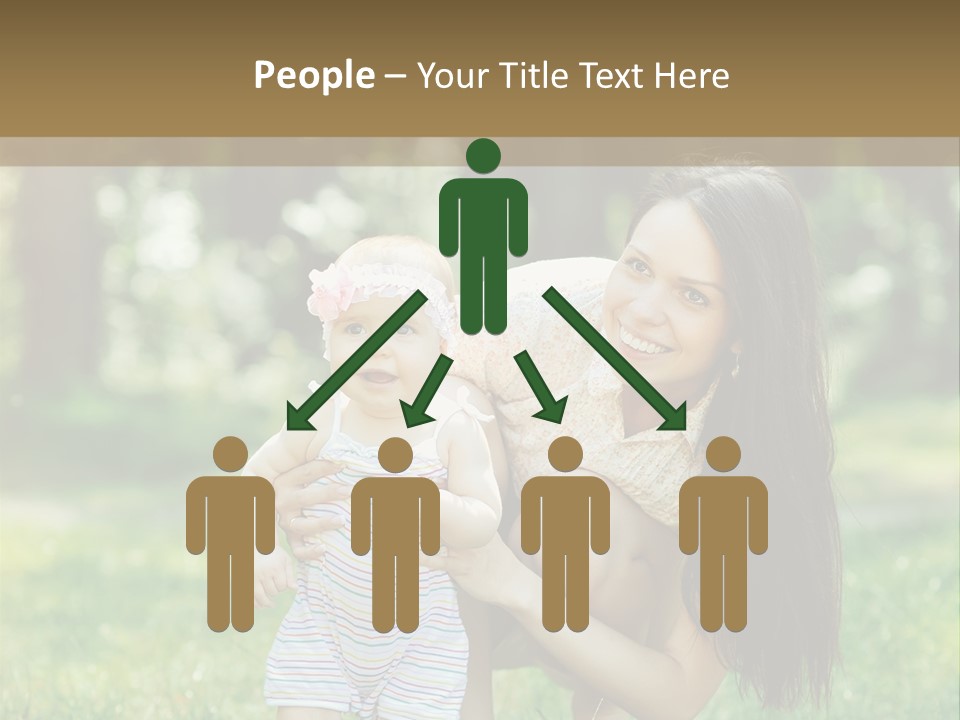 A Woman Holding A Baby In Her Arms PowerPoint Template