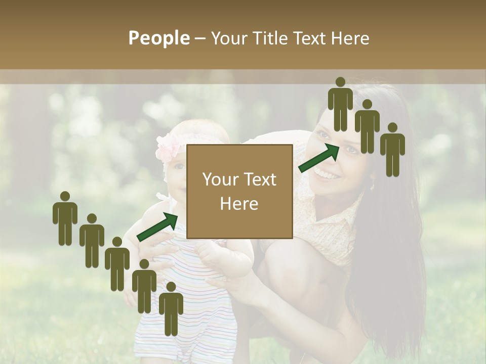 A Woman Holding A Baby In Her Arms PowerPoint Template