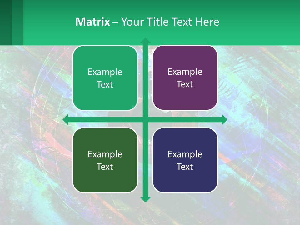 A Colorful Eye With An Abstract Background PowerPoint Template