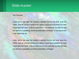 A Colorful Eye With An Abstract Background PowerPoint Template