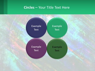 A Colorful Eye With An Abstract Background PowerPoint Template