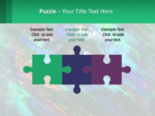 A Colorful Eye With An Abstract Background PowerPoint Template