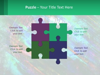 A Colorful Eye With An Abstract Background PowerPoint Template