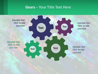 A Colorful Eye With An Abstract Background PowerPoint Template