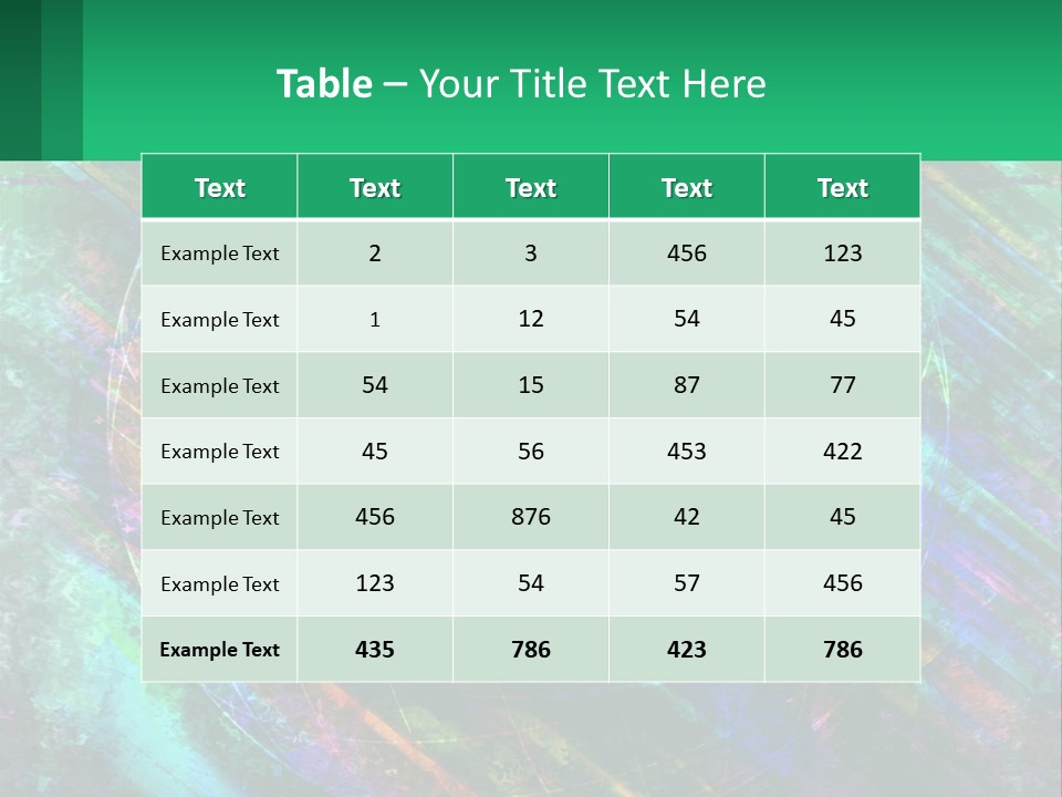 A Colorful Eye With An Abstract Background PowerPoint Template