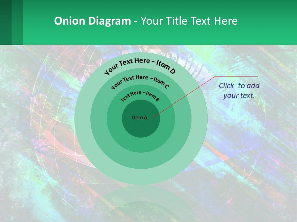 A Colorful Eye With An Abstract Background PowerPoint Template
