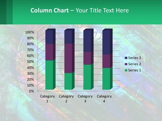 A Colorful Eye With An Abstract Background PowerPoint Template