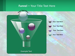 A Colorful Eye With An Abstract Background PowerPoint Template