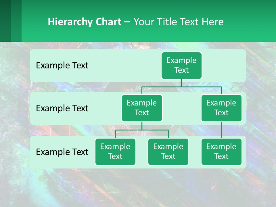 A Colorful Eye With An Abstract Background PowerPoint Template