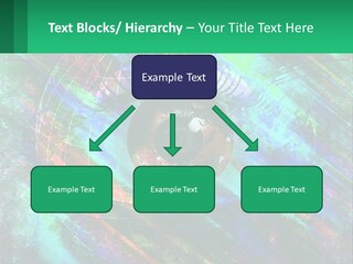 A Colorful Eye With An Abstract Background PowerPoint Template