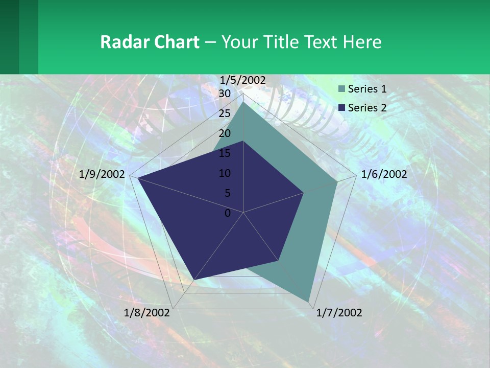 A Colorful Eye With An Abstract Background PowerPoint Template