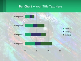 A Colorful Eye With An Abstract Background PowerPoint Template