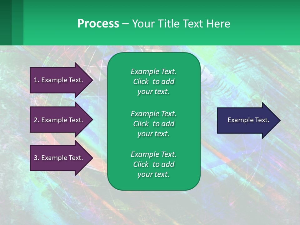 A Colorful Eye With An Abstract Background PowerPoint Template