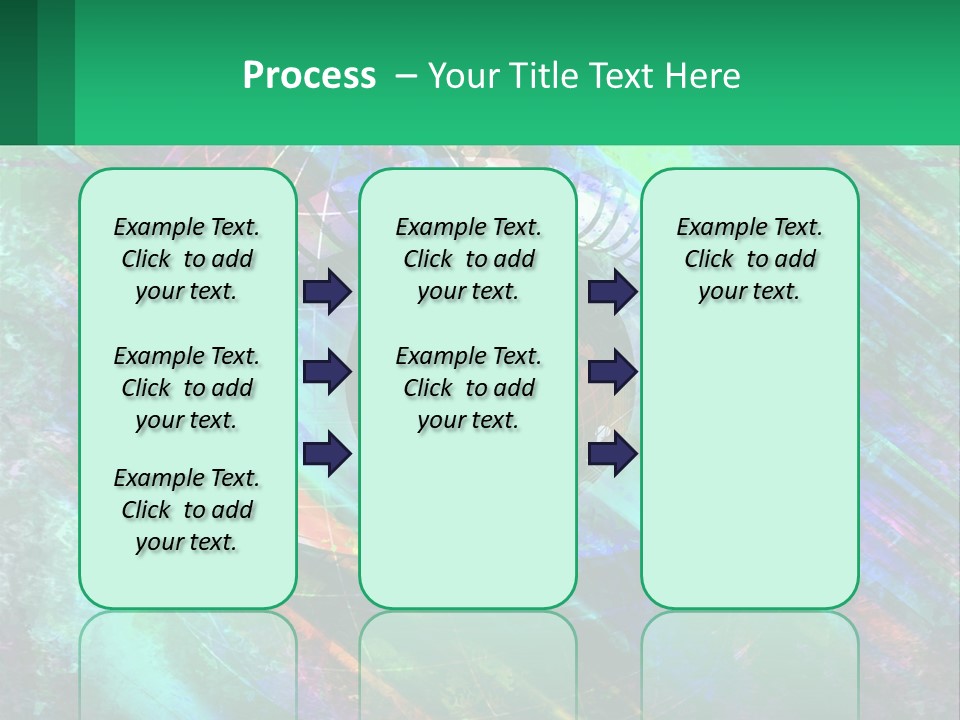 A Colorful Eye With An Abstract Background PowerPoint Template