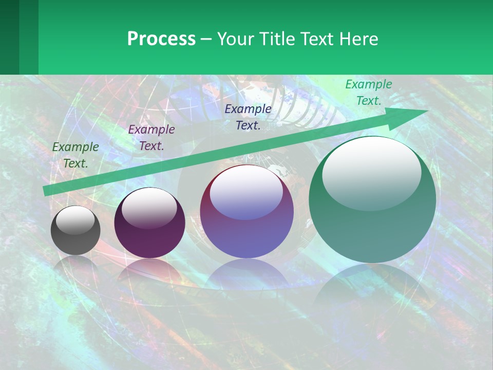 A Colorful Eye With An Abstract Background PowerPoint Template