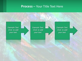 A Colorful Eye With An Abstract Background PowerPoint Template