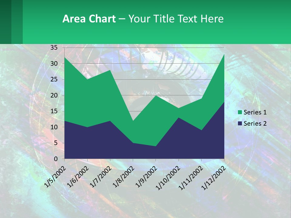 A Colorful Eye With An Abstract Background PowerPoint Template
