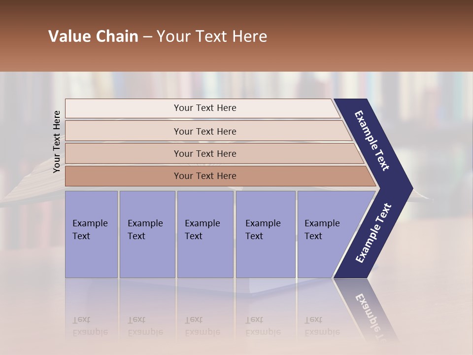 An Open Book Sitting On Top Of A Wooden Table PowerPoint Template
