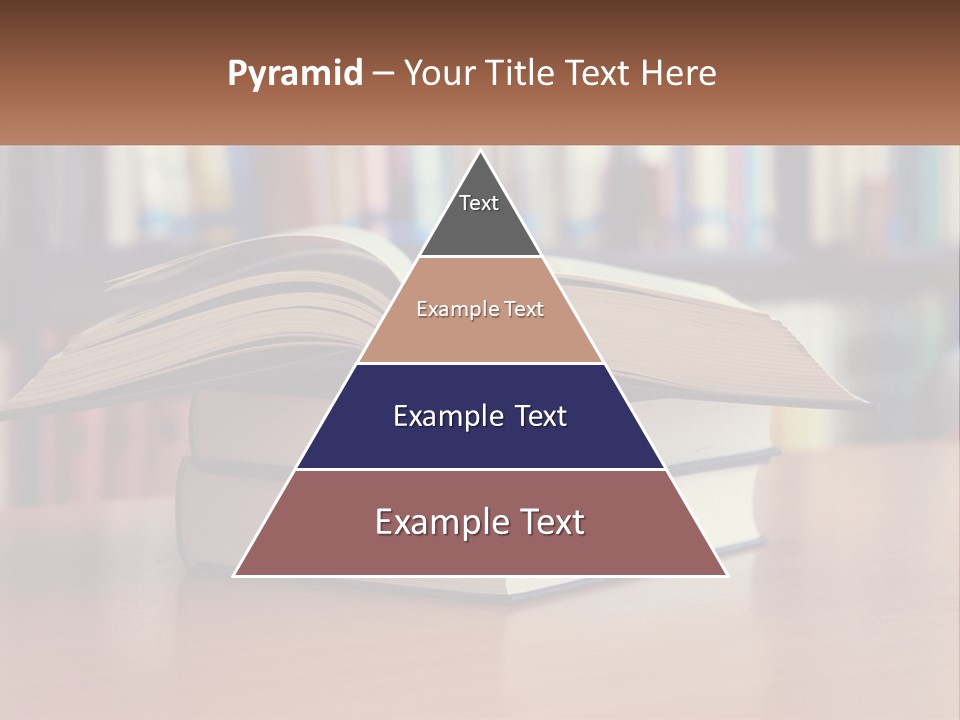 An Open Book Sitting On Top Of A Wooden Table PowerPoint Template