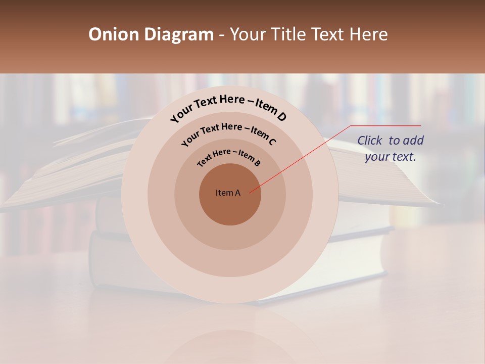 An Open Book Sitting On Top Of A Wooden Table PowerPoint Template