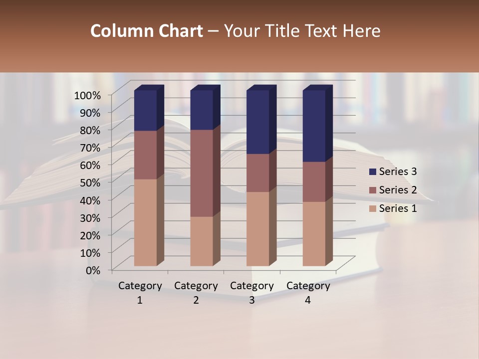 An Open Book Sitting On Top Of A Wooden Table PowerPoint Template