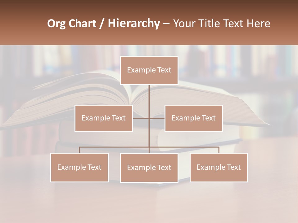 An Open Book Sitting On Top Of A Wooden Table PowerPoint Template
