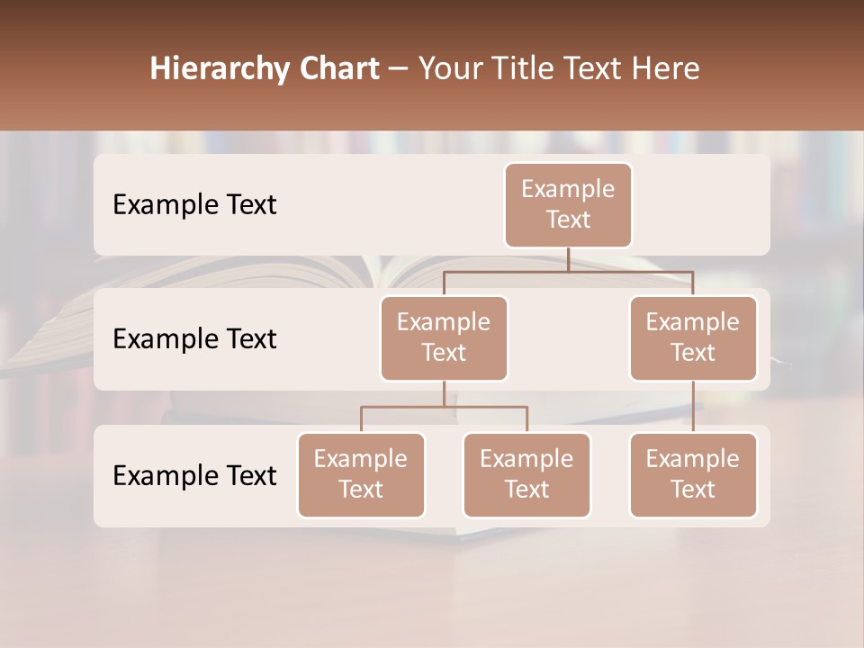 An Open Book Sitting On Top Of A Wooden Table PowerPoint Template