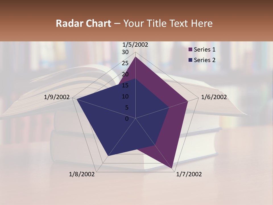 An Open Book Sitting On Top Of A Wooden Table PowerPoint Template